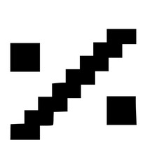 Glitchy Bitmap System Display Themed Block Font