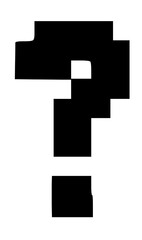 Glitchy Bitmap System Display Themed Block Font