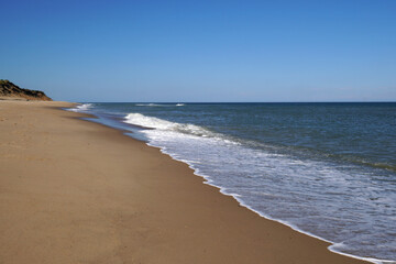 Waves Rolling in on Cape Cod Beach