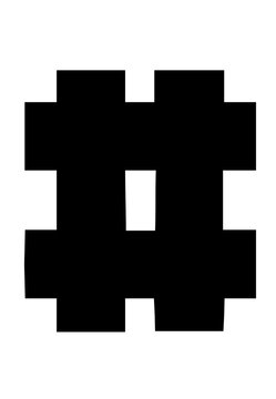 Glitchy Bitmap System Display Themed Block Font