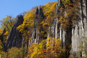 Tenninkyo in autumn and majestic columnar joints