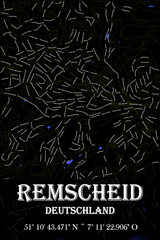 Urbaner Remscheid  Straßename Stadtplan