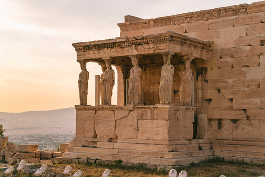 TheHekatompedon Temple by the Acropolis in Athens