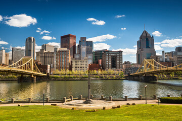 Pittsburgh downtown skyline Pennsylvania USA