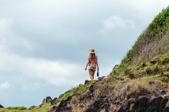 Female tourist,&acirc;&euro;&nbsp;Kuta,&acirc;&euro;&nbsp;Lombok, Indonesia