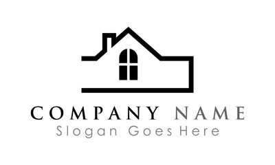 home real estate logo building vector