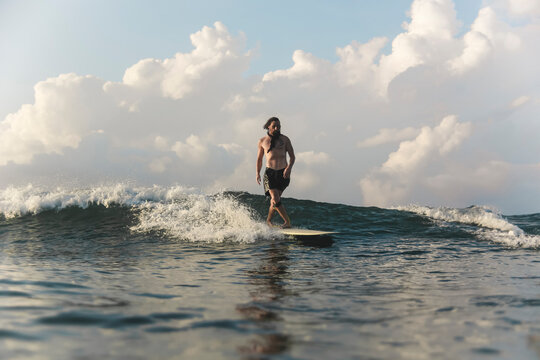 Surfer on a wave