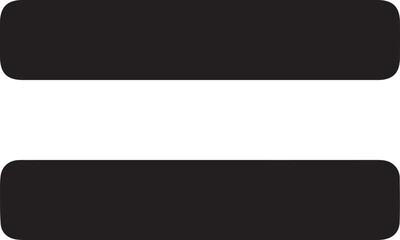 Equals symbol. Basic mathematical symbol sign. Calculator button icon. business finance concept in vector. isolated