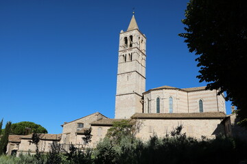 Fototapeta na wymiar Church Santa Chiara in Assisi, Umbria Italy