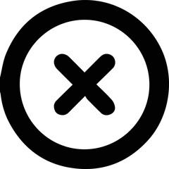 Obraz premium Round icon of multiplication symbol. Basic mathematical symbol.Business finance concept in vector. isolated