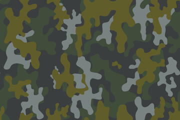 Full seamless abstract military camouflage skin pattern vector for decor and textile. Army masking design for hunting textile fabric printing and wallpaper. Design for fashion and home design.