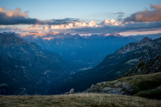 Montain landscape in Devero National Park, Piemonte, Italy.