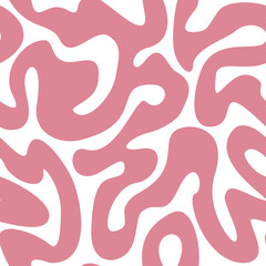 Squiggly intersecting lines. Liquid wavy abstract geometric organic shapes decorative isolated texture. On-trend earthy tone that provides a warm atmosphere. For backgrounds, surfaces, digital realm.