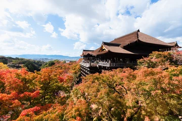 Poster 紅葉の古都京都　国宝の清水寺本堂清水の舞台 © masahiro