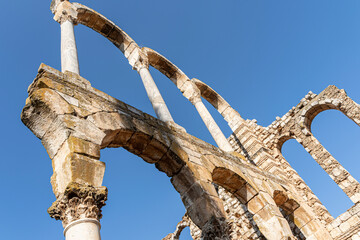 Arches at the ruins of Umayyad in Anjar, Bekaa valley, Lebanon