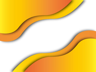 Wave fluid. Vector background. Yellow Waves abstract illustration. Abstract fluid creative templates, cards, Yellow and orange vector waves. presentation background