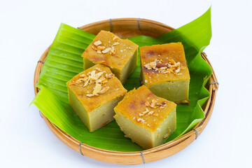 Thai dessert mung bean custard