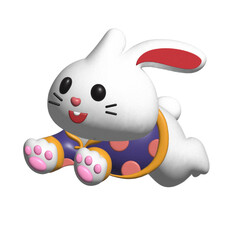 rabbit cartoon 3d chinese new years
