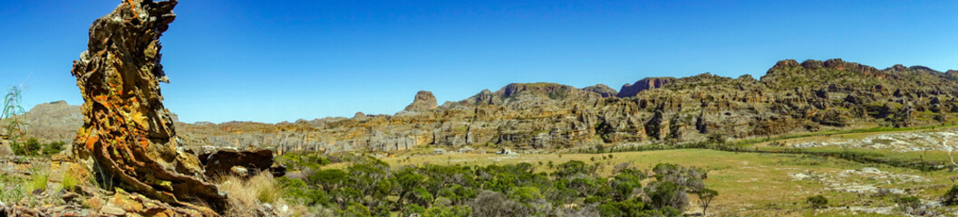 Fototapeta na wymiar Rock formation in Isalo national park ,Madagascar