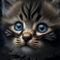 Blue-Eyed Kitten