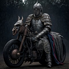 Obraz premium knight in armour, ai generative
