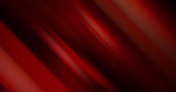 Abstract red diagonal stripes, blurred motion red lights background animation material. Light filtering in 4k