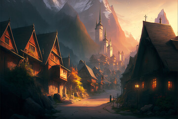 Town in the mountains