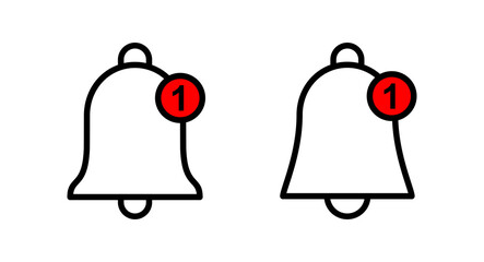 Bell Icon vector illustration. Notification sign and symbol for web site design