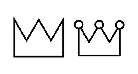 Crown icon vector illustration. crown sign and symbol