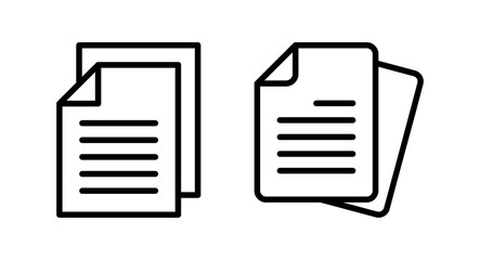 Document icon vector illustration. Paper sign and symbol. File Icon