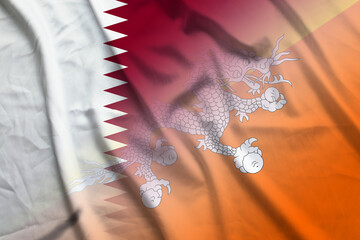 Qatar and Bhutan government flag international contract QAT