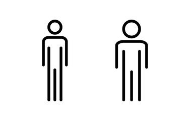 Man icon vector illustration. male sign and symbol. human symbol