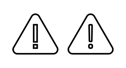 Exclamation danger sign illustration. attention sign and symbol. Hazard warning attention sign