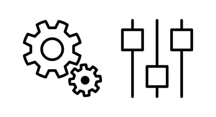 setting Icon vector illustration. Cog settings sign and symbol. Gear Sign