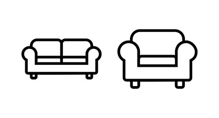 Sofa icon vector illustration. sofa sign and symbol. furniture icon