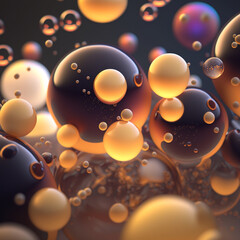 Patterns megapixel, natural lighting, shaders, cinematic, 8k, bubbles, geometric, shapes, abstratc 