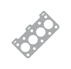 Car transmission icon. Sticker for social networks and messengers. Object and part of transport and vehicle. Logotype for company and organization, branding. Cartoon flat vector illustration