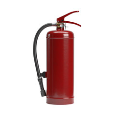 PNG render fire extinguisher isolated on white - obrazy, fototapety, plakaty