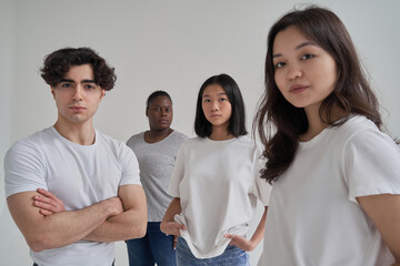 Self assured diverse young people