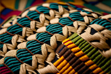 Fototapeta na wymiar colorful beads on a market