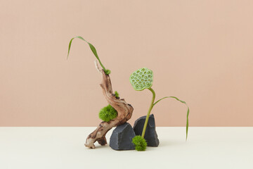 Creative composition for product branding.