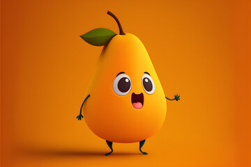 illustration of a pear