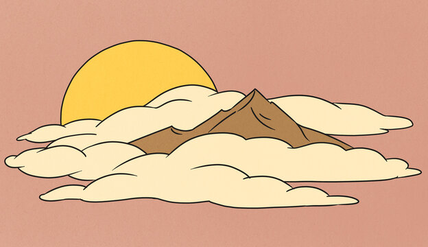 A Bird's Eye View Facing the Sun