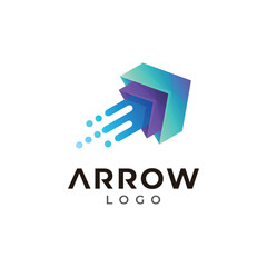 Up arrow logo template