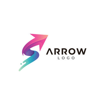 Fast arrow logo template