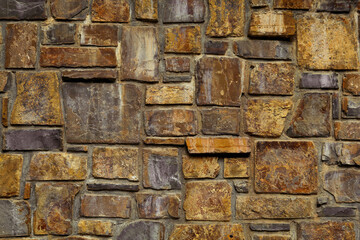 Beautiful stone wall as background, closeup view