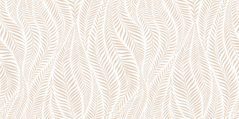 Luxury seamless pattern with palm leaves. Modern stylish floral background. - obrazy, fototapety, plakaty