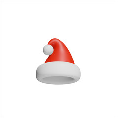 3D Red Santa Hat