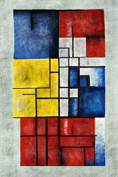 abstract painting for decoration