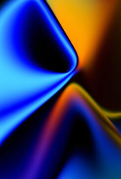 Metallic abstract wavy liquid background layout design tech innovation